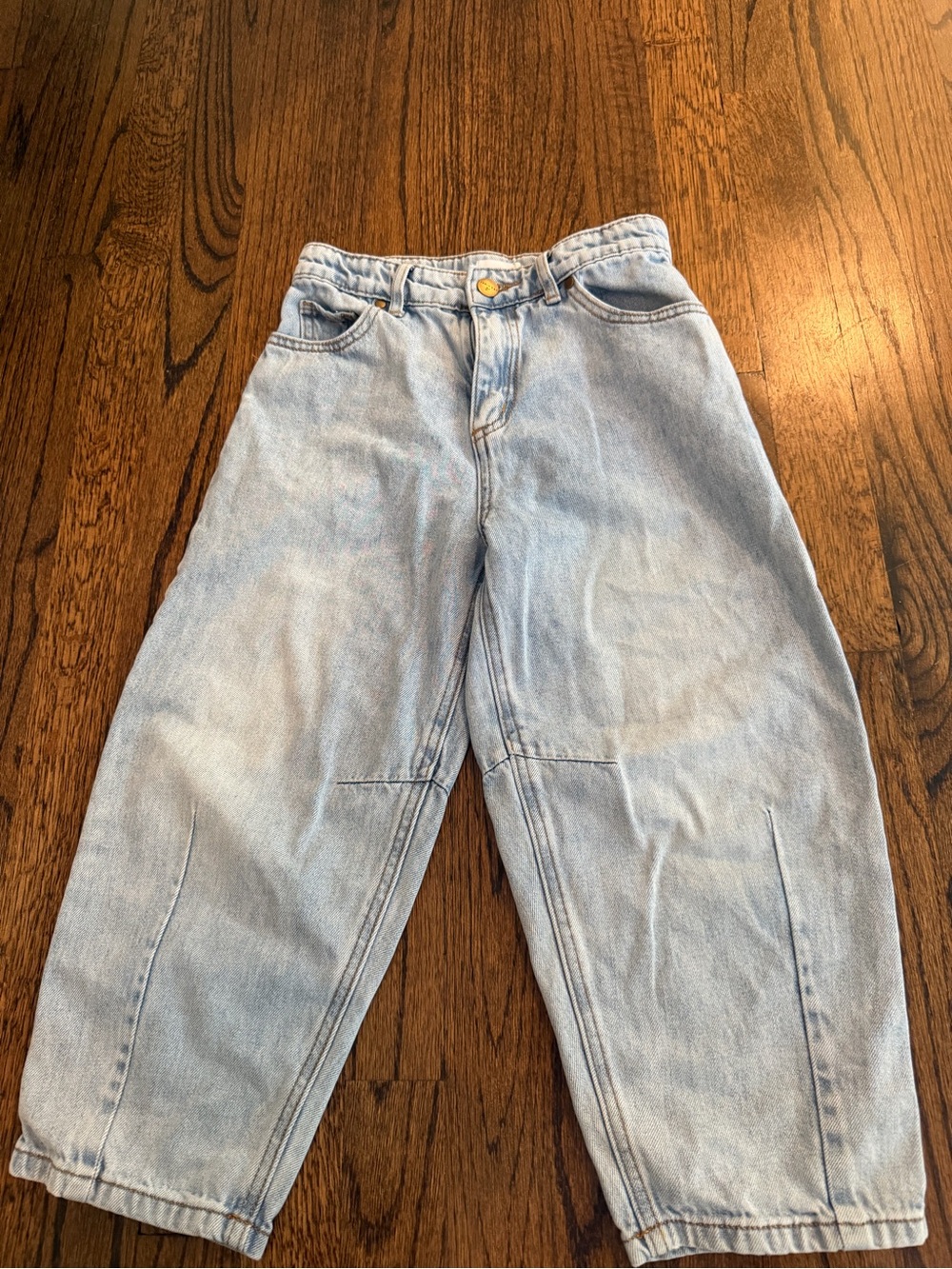 Light Wash Girl’s Jeans - Barrel Fit